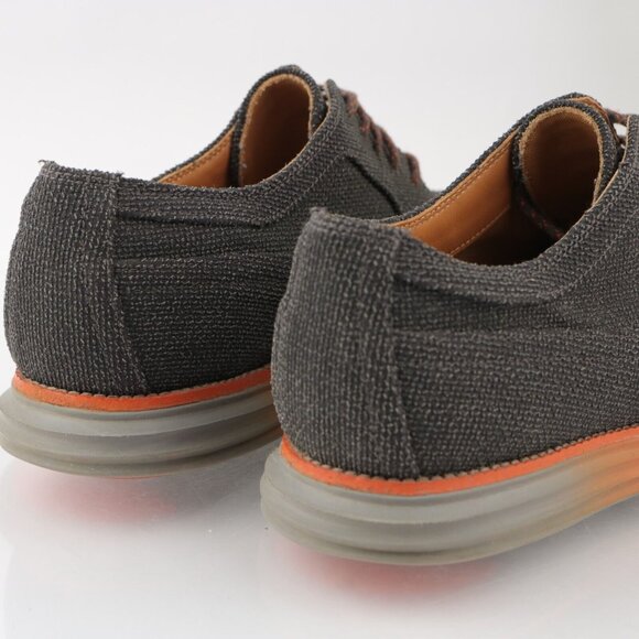 Cole Haan Mens Lunargrand Oxford Sneaker Size 10 Black Gray Denim Casual Shoe - Picture 5 of 14